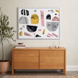 "Boats on a river" - Art Print in light and fun by Susanne Kasielke - In a Room
