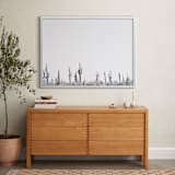 "Carnegie Gigantic" - Art Print in White by DENiSE CREW. - In a Room