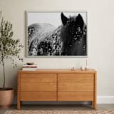 "A Shadow In A Storm" - Art Print in Black and White by Leslie Le Coq - In a Room