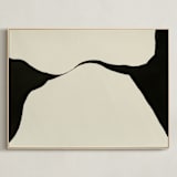"Echoes of Form" - Art Print in Obsidian Soil by Tania Medeiros - Framed Canvas