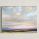 "Daybreak" - Art Print in Sky by Nicole Walsh - Framed Canvas