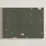 "Play" - Art Print in Green by Shiho Whitehead - Framed Canvas