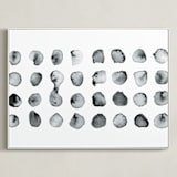 "Calculation" - Art Print in Black and White by Stephanie Nowotarski - Framed Canvas