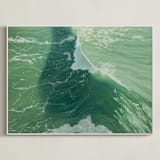 "Salinity Now" - Art Print in sea green by Denny Holland - Framed Canvas