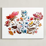 "island wildflowers no.1" - Art Print in Peach by Kiana Lee - Framed Canvas