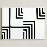 "Edges" - Art Print in Onyx by Bethania Lima - Framed Canvas
