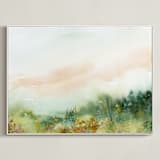 "MeadowLand" - Art Print in Field by Lindsay Megahed - Framed Canvas