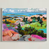 "Cleft for Me" - Art Print in Multi by Jess Franks - Framed Canvas
