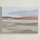 "Blushing Expanse" - Art Print in Expanse by Kati Ramer - Framed Canvas