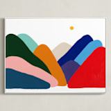 "Indeed, They Are" - Art Print in Rainbow by Allison Filice - Framed Canvas