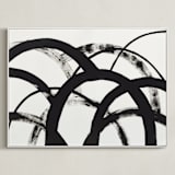 "Mountain Shadows No. 2" - Art Print in Shadow Black by Christina Flowers - Framed Canvas