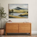 "Blue Mountain" - Art Print in Slate Teal by Corrina Reid - In a Room