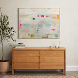 "Dotted Dash" - Art Print in Wheat by Lindsay Megahed - In a Room