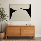 "Echoes of Form" - Art Print in Obsidian Soil by Tania Medeiros - In a Room