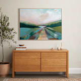 "The Lake Trail" - Art Print in Lake Green by AlisonJerry - In a Room