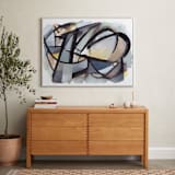 "City of Industry" - Art Print in Beige by Hooray Creative - In a Room