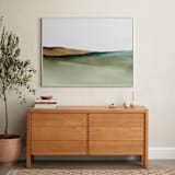 "Rolling Fields" - Art Print in green by Little Valley Studio - In a Room