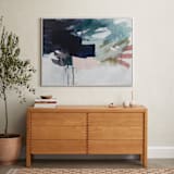 "Following The Pack" - Art Print in Midnight Blue by Jennifer Daily - In a Room