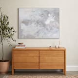 "Melody in White" - Art Print in white grey by Teodora Guererra - In a Room