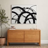 "Mountain Shadows No. 2" - Art Print in Shadow Black by Christina Flowers - In a Room