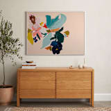 "Spring Botanical Series #3" - Art Print in Peach by Caryn Owen - In a Room