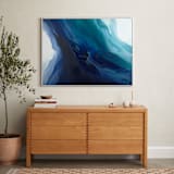 "Caribbean Silk" - Art Print in caribbean blue/teal by Teodora Guererra - In a Room