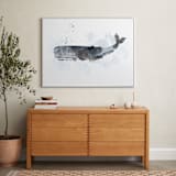 "Whale Series One" - Art Print in charcoal grey by Shirley Lin Schneider - In a Room