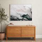 "Ethereal Flow" - Art Print in Ocean Sunset by Melanie Severin - In a Room