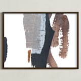 "A Trail to Follow" - Art Print in Obsidian by Jennifer Daily - Framed