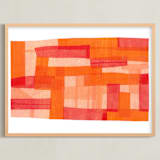 "Composite" - Art Print in Sienna by Kelly Nasuta - Framed