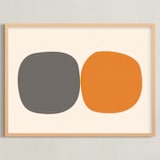 "Yoruba-2-01" - Art Print in earthy colors by Alain Castoriano - Framed