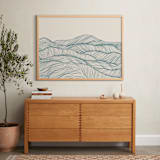 "Rolling Hills" - Art Print in Sage Hills by Jayne Alfieri - In a Room