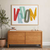 "Vroom" - Art Print in White by Pixel and Hank - In a Room