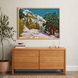 "Bright Ascent, 2" - Art Print in Lake Blue by Jess Franks - In a Room