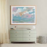 "Turquoise Beach" - Art Print in Turquoise by Lindsay Megahed - In a Room