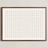 "Weaving 1" - Art Print in Sand by Yohaku Oshima - Framed