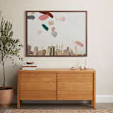 "Where are you going" - Art Print in Vintage Coral by jinseikou - In a Room