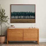 "Moody Trees" - Art Print in Pine by Zani van Zyl - In a Room