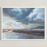 "Glossy Edge" - Art Print in Seaside by Khara Ledonne - Framed