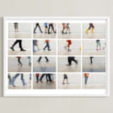 "Walk this way" - Art Print in Museum Walls by Gail Schechter - Framed