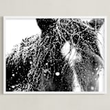 "End Of The Storm" - Art Print in Noir by Leslie Le Coq - Framed