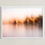 "Lake dreams" - Art Print in Warm Neutral by Jacquelyn Sloane Siklos - Framed
