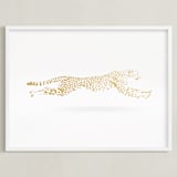"Golden Gait" - Art Print in Gold Leaf by Andrew McClintock - Framed