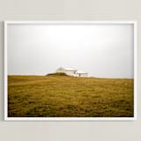 "Shelter" - Art Print in White by Monica Gussow - Framed