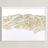 "Constance" - Art Print in Gold by Emily Magone - Framed