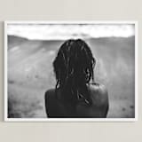 "Fear The Sea" - Art Print in Deep Black by Christian Florin - Framed