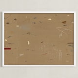 "Room 2" - Art Print in Beige by Shiho Whitehead - Framed