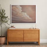 "Distant Rain" - Art Print in Mauve by Kelly Money - In a Room