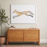 "Swift Fox" - Art Print in fox orange by Natalie Groves - In a Room