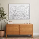 "Summit" - Art Print in Black & White by Helen H Wu - In a Room
